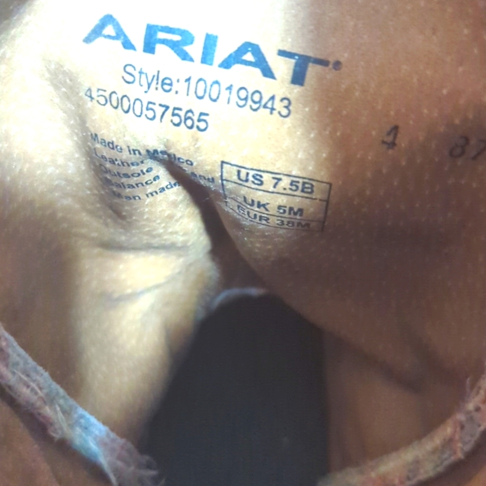 Ariat Circuit Champion Floral Square Toe Cowboy Boots - Picture 5 of 11
